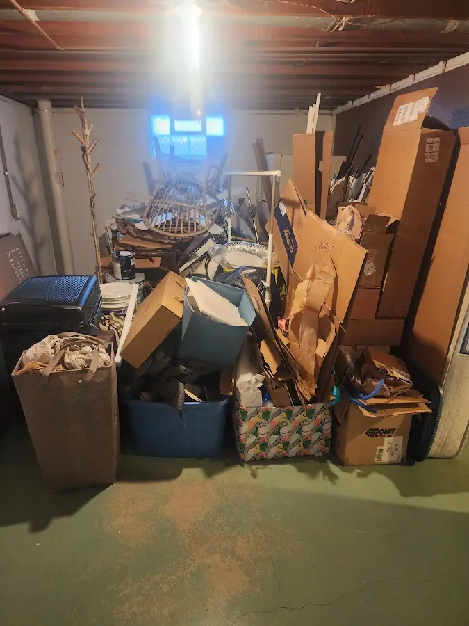 Roll-off dumpster container at job site for Construction Dumpster Rental in Upper Sandusky